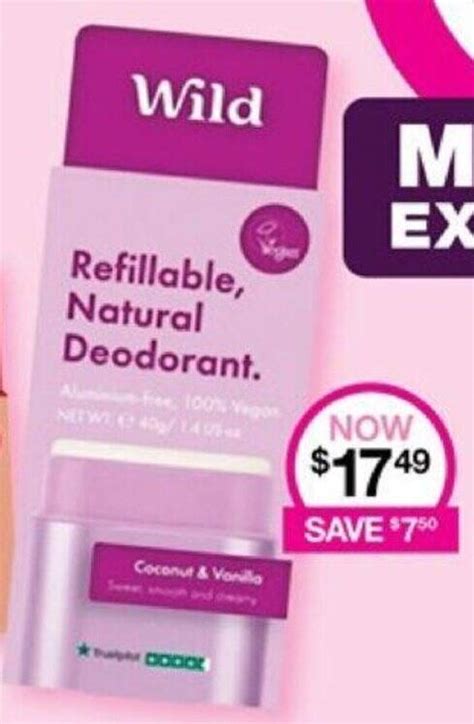 wild deodorant priceline|wild deodorant for sale australia.